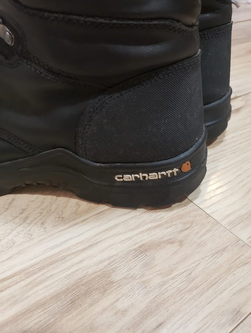 Carhartt Mens Size 12 Black Rugged Work Boots